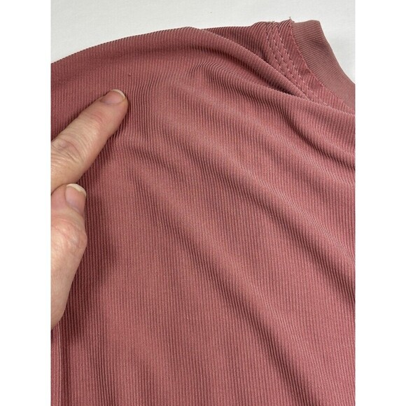 Free People Jazzy Dress Pink Rose Large Blouson Asymmetrical Hemline Lace Boho - Picture 11 of 16